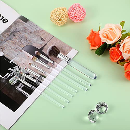 Patelai 10 Pcs Food Safe Paint Brushes Fondant Tools Cake Painting, Clear - color: Clear