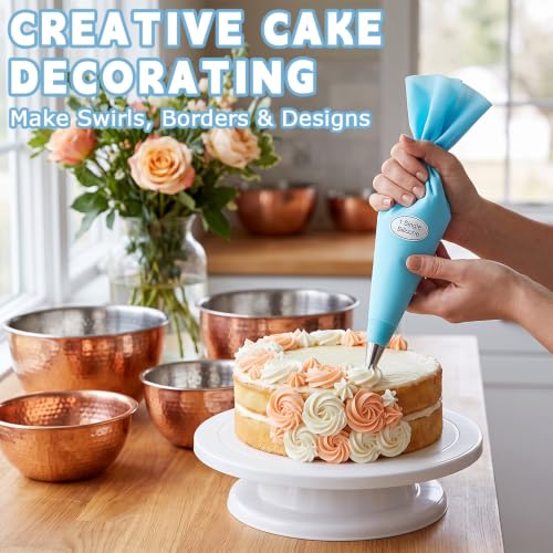 14PCS Large Piping Tips, Stainless Steel Cake Decorating Nozzles Set