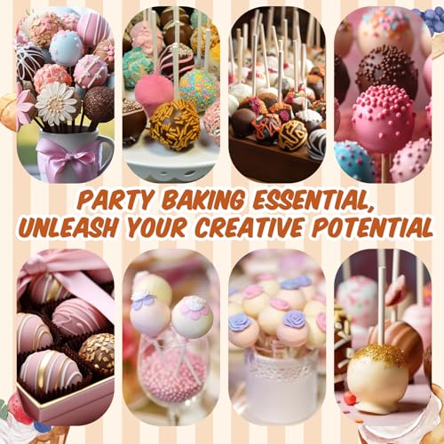 2 Pcs Round Cake Pop Mold Press Set, Circle Cake Pop - color: Round, size: Small