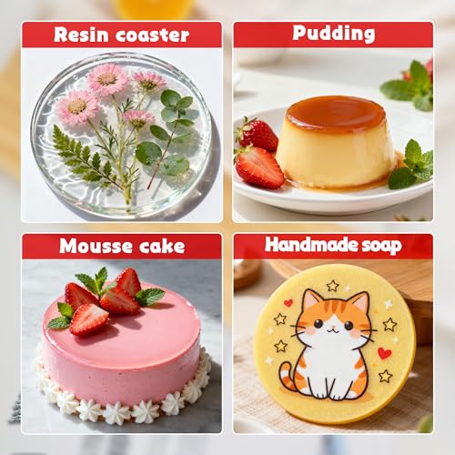 4Inch Round Silicone Mold for Baking, 3Pcs Silicone Muffin Top Pans for Baking Muffin Top, Whoopie Pie, Sandwiches, Hamburger (3Pcs(0.78Inch Deep)) - size: 3Pcs(0.78Inch Deep)