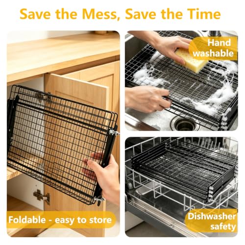 Collapsible Cooling Rack 3-Tier Foldable Cookie Cooling Rack for Baking - size: 3-Tier
