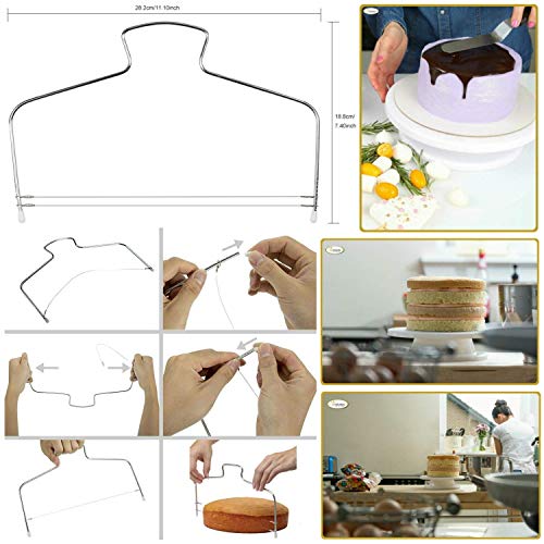 Cake Decorating Supplies 211PC,Baking Utensils Set and Bakery Tools Kit, Baking Accessories,Baking Set for Adults,Baking Stuff,Cake Spinner Turntable,Baking Essentials For Beginners - color: 211PC