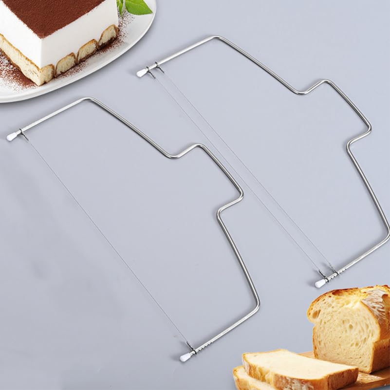 10 Pack Cake Slicer Wires Stainless Steel Cake Cutting Wire Replacement for Precise Layer Cutting Compatible with Cheese Slicer and Bread Slicing Tools 12.59 Inch