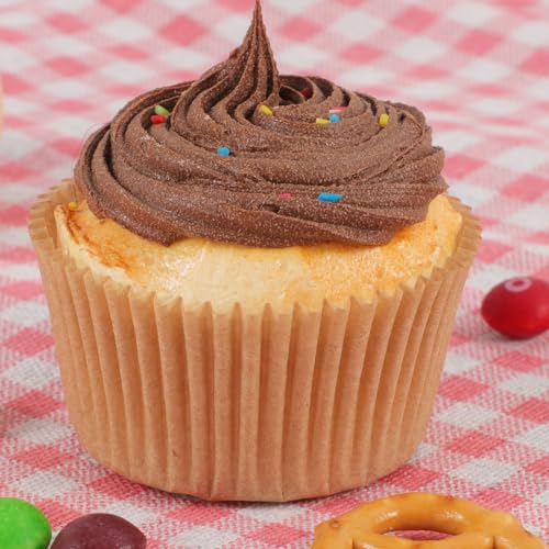 Caperci Standard Cupcake Liners for Baking Paper Muffin Liners Cups 200pcs - color: Natural