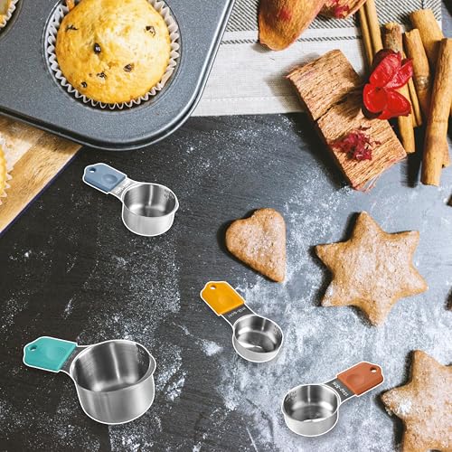 7-Piece Magnetic Measuring Cups,Stainless Steel Measuring Cups Set
