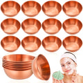 Teenyyou 12 Pcs 3.23 in Face Mask Mixing Bowl, Stainless Steel, Rose Gold - color: Rose Gold, size: 3.23 Inch