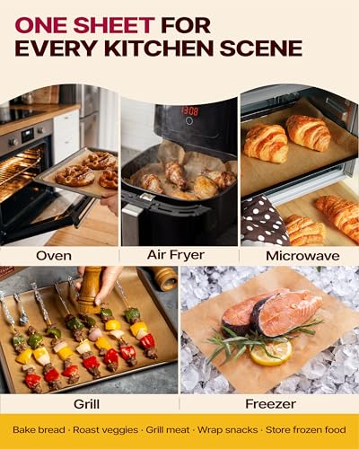 Katbite Pop-Up Parchment Paper Sheets, 9 x 13 Inch, 200 Count - size: 9x13 inch