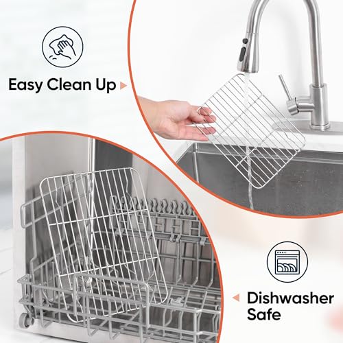 Homikit 2 PCS Cooling Rack for Baking & Cooking, 8.7 x 6.3 Inch Wire Rack - size: 8.7*6.3 Inch