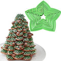 Plastic 10 Pcs Set 3D Gingerbread Star Decoration Cookie Cutters
