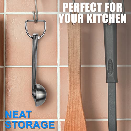 Measuring Spoons, 6-Piece Heavy Duty Stainless Steel Measuring Spoons Set - size: 6PCS