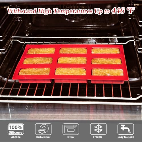Webake Silicone Cream Canoe Pan, 9-Cavity Mini Log Cake Mold for Baking, Oblong Filled Snack Cake Mold for Mousse, Pudding and Desserts - style: Cream Canoe