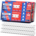 DIYSELF 400 Pack Scraper Blades, Flat Razor Blades for Labels and Decals - size: 400 Pcs