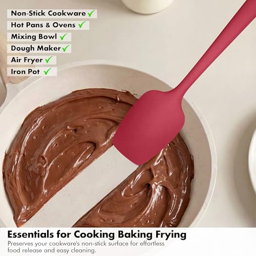 Silicone Spatula Set, 600ºF Heat Resistant, 2Pcs, Multicolor 2 - color: Multicolor2