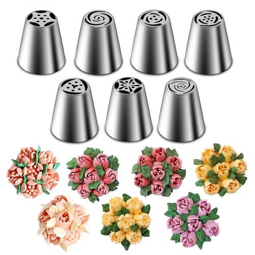 Suuker Large Piping Tips & Russian Tips Set
