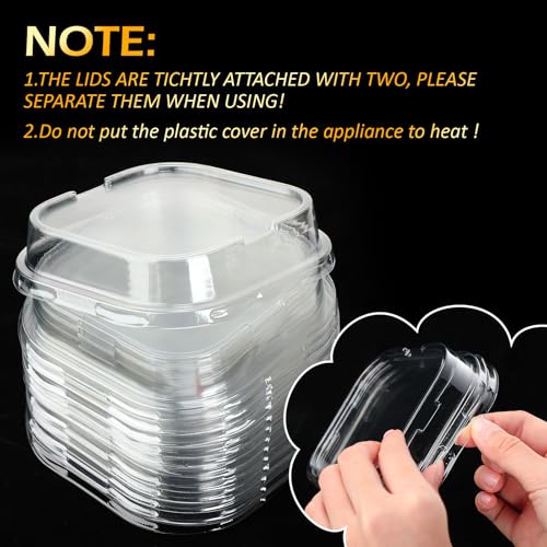 Aoriher 300 Pieces 10 oz Mini Cake Pans with Lids,Gold - color: Gold