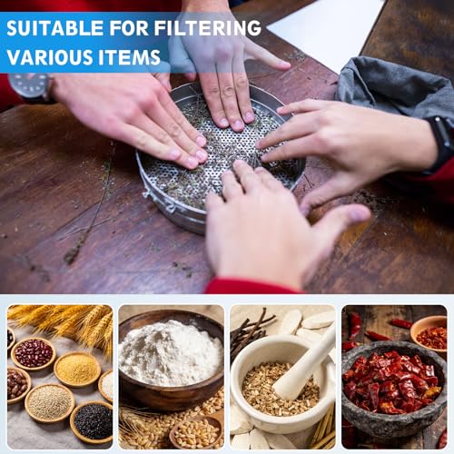 PATIKIL Lab Sieve 250 Mesh(0.063mm) 7.9"(20cm) Diameter Sifting Screen - size: 250 Mesh(0.063mm)/7.9"
