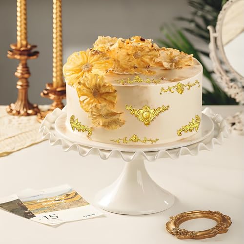 3 Pcs Baroque Silicone Mold, Scroll Fondant Mold for Cake Decor
