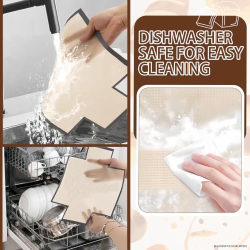 Mini Loaf Pan Liners for 8 x 4 Inch Loaf Pans, 2 Pack Reusable Silicone Bread Pan Liners, Nonstick Fold-to-Fit Corner Baking Inserts, Dishwasher Safe for Banana Bread