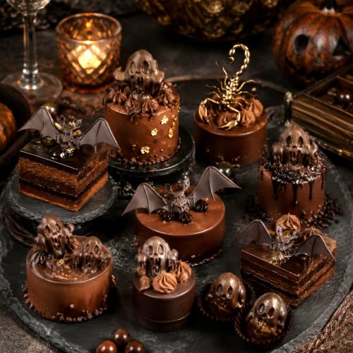 Halloween Silicone Molds Bat Ghost Skull Chocolate Mold