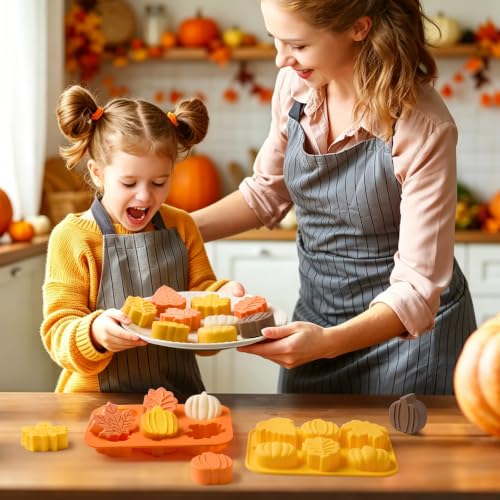 JOERSH Pumpkin Silicone Molds, 2Pcs