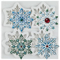 Christmas Snowflake Silicone Mold Winter Snow Fondant Mold - color: Style I