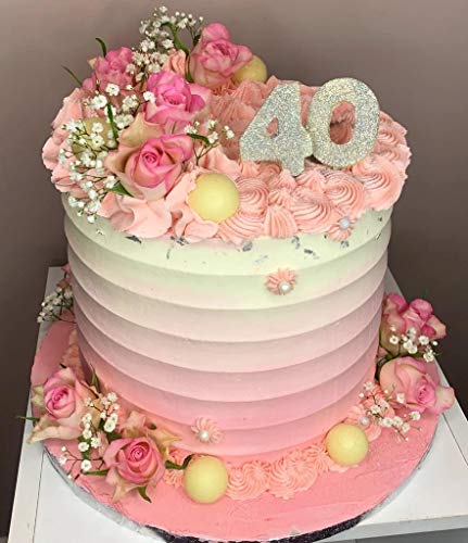 Siking Stainless Steel Cake Comb Metal Cake Scraper, Cake Buttercream Icing Smoother Edge Side Sculpting Decorating Tools (Large Scallop), SCC- 1-4