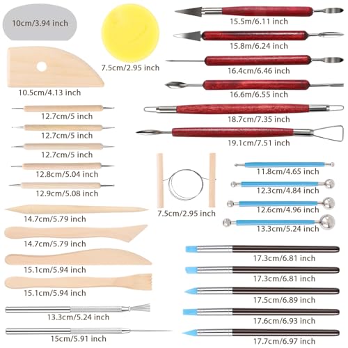 Tovotum Ceramic Pottery Carving Tools Set