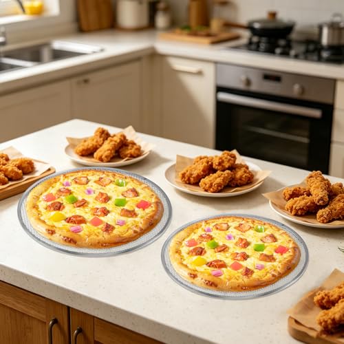 3 Pcs Pizza Screen, 12 Inch Pizza Pan for Oven, Nonstick Pizza Tray for Oven, Dishwasher Safe(3 PCS 12 inch) - size: 3 PCS 12 inch