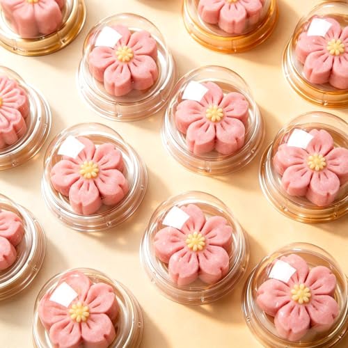 Zezzxu 100 Pack Mini Cake Containers with Lids, Clear Domes - color: Clear, style: 100 Pack