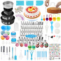 Cake Decorating Kit Cake Decorating Supplies, 515 PCS Baking Supplies Set with 3 Springform Pan Sets, 66 Icing Piping Nozzles, Cake Rotating Turntable, Piping Bags, Birthday Gifts for Mom Wife - size: 515 PCS