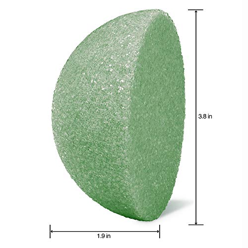 FloraCraft FloraFōM Half Ball 1.9 Inch x 3.8 Inch Green - size: 1.9" x 3.8"