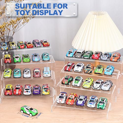 Aheroi Acrylic Risers Display Stands, Acrylic Stands for Display 8Pcs 2Set