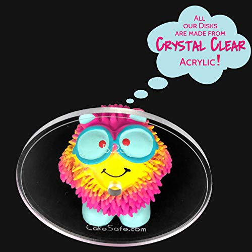 CAKESAFE Square Essential Cake Decorating Acrylic Disk Kit - 3 Sets - Square 6.25", 8.25", 10.25" Disk Sets (2 disks per size), 2-8" Icing Scrapers with 1 Scraper Edge and 3 Cake Comb Patterns - size: 2-6.25, 8.25, 10.25" Square Disks