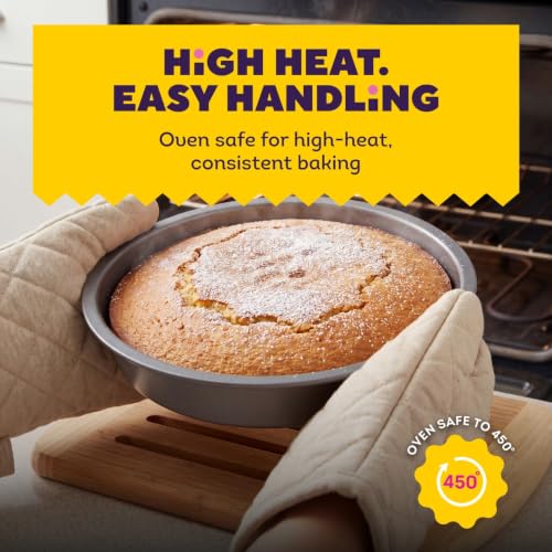 Wilton Silver Non-Stick Round Cake Pan, Made Without PFAS, 8 in.