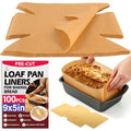 100 Pcs Loaf Pan Liners for Baking Bread 9x5 Inch with Cardboard Formers