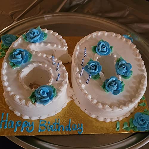 Ducodocu Silicone Number Cake Pan Large 3D Number Cake Mold Baking Forms Novel Cake Tins DIY Baking Mold for 6/60/9/90th Birthday Wedding Anniversary 10 inch Number of 6&0, 2 Pack - size: 6&0