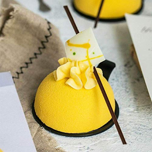 homEdge Semi Sphere Silicone Mold, 4 Packs Baking Mold for Making Hot Chocolate Bomb, Cake, Jelly, Dome Mousse - Diameter-2" - size: Medium