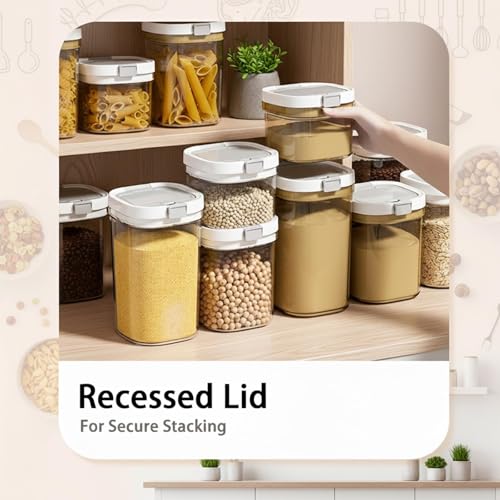 1300ml Airtight Baby Formula Container, Layered Storage with Spoon - size: Small
