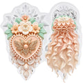 Baroque Fondant Mold Embossed Flower Silicone Molds - color: Style ZM