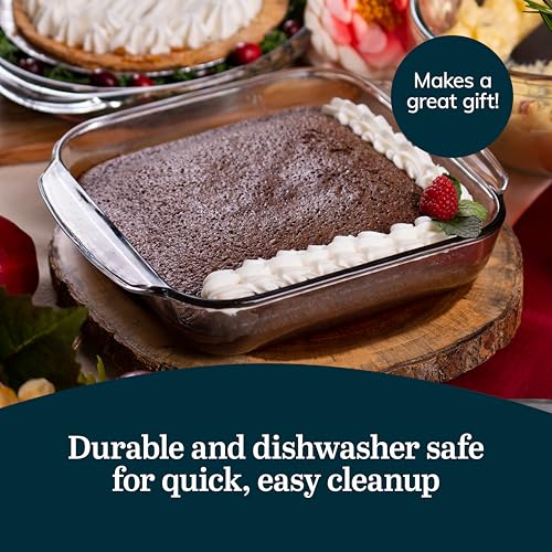 Libbey Baker's Basics 5-Piece Glass Bakeware Set with 1 Glass Cover - color: Basic - 5pc Mixed Set
