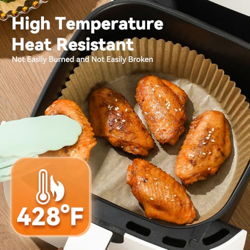 Koja 100-Pack Round Air Fryer Liners 6.5" - Parchment Paper Basket Liners - size: 6.5" Round 100-Pack
