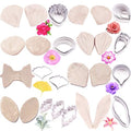 16set Gumpaste Flower Silicone Mold and Stainless Steel Fondant Cutter