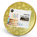 Kootek Cake Board 12 Inch Round Cake Drum Base para Pastel, 1 Pack Gold - color: Gold, size: 12 Inch