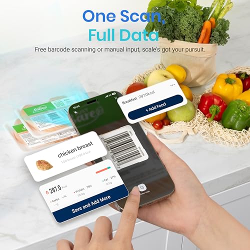 Etekcity Food Kitchen Scale with Nutritional Calculator, Smart App, 11lb - color: Stainless Steel 1