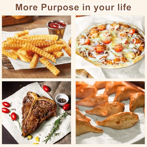 130PCS Parchment Paper Baking Sheets, 9x13 Inch, Precut Non-Stick Parchment Paper for Quarter Sheet Pans Liners, Baking Cookies, Bread, Meat, Pizza, Toaster Oven - color: White 9" x 13"