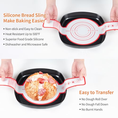 Sourdough Bread Baking Supplies, Sourdough Starter Kit, 9" Round and 10" Oval Sourdough Kit, Banneton Bread Proofing Basket for Home and Kitchen, Bread Basket, Sour Dough Starter Kits, Gift