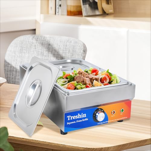 Treshin 2 Pan Commercial Food Warmer 15 Qt Electrical Bain Marie Buffet - size: 2-Pan, 15 Qt