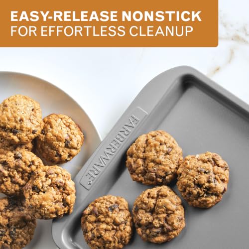 Farberware Nonstick Bakeware, Nonstick Cookie Sheet / Baking Sheet - 10 Inch x 15 Inch, Gray - size: 10" x 15" (1 piece)