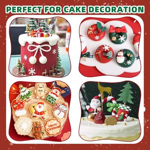 Christmas House Silicone Molds, Elk Cake Decorations Mold Set of 3 - color: 3 Pieces
