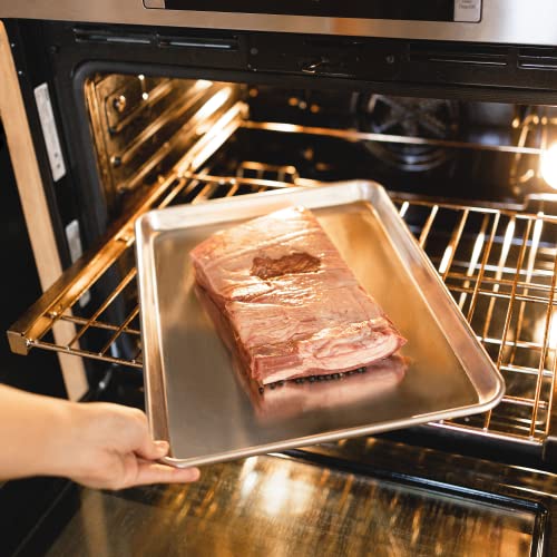 KITCHENATICS 10x15 Jelly Roll Pan Cookie Sheets for Baking, 10.6x15.6, 2Pk - size: 10.6" x 15.6" Jelly Roll Pans - 2 PCS